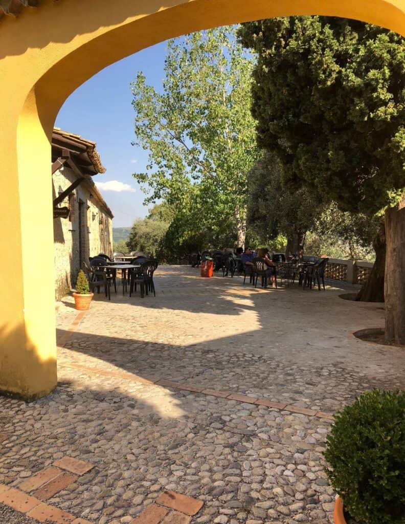 The entrance to Azienda Agrituristica Le Puzzelle near Santa Severina.