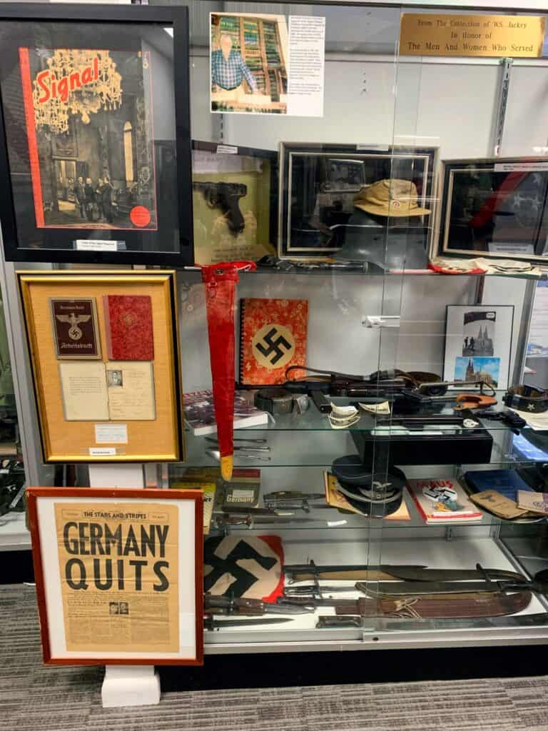 Artifacts from World War II in Germany in the Military Museum.