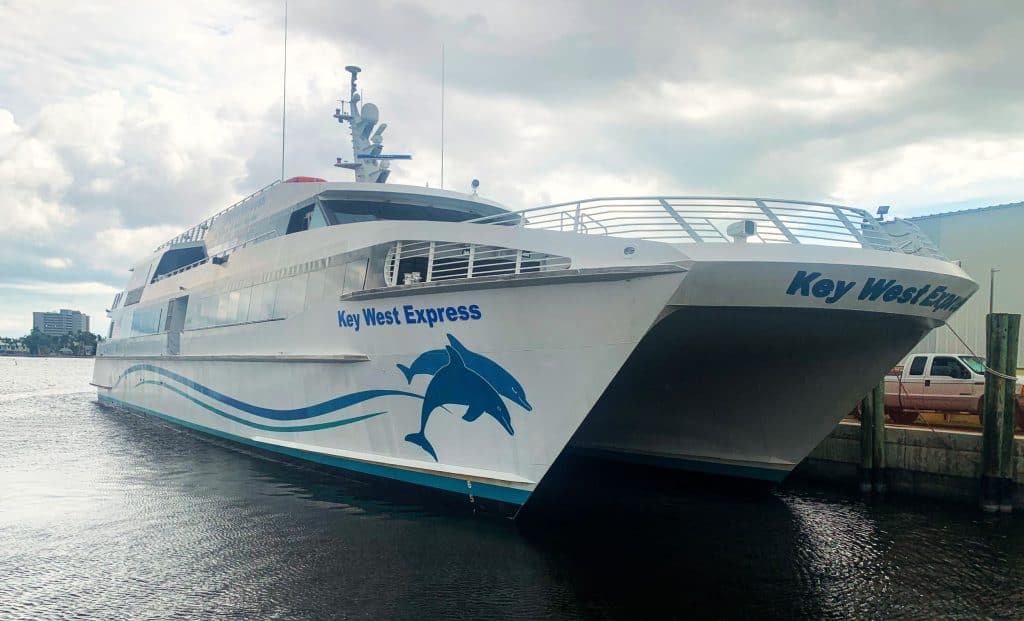Key West Express Catamaran for day trips out of Fort Myers Beach.